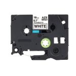 Compatible Brother TZFX241 18mm Flexi Tape Black On White Tape
