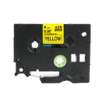 Compatible Brother TZFX621 9mm Flexi Tape Black On Yellow Tape