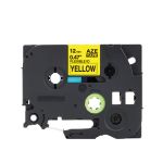Compatible Brother TZFX631 12mm Flexi Tape Black On Yellow Tape