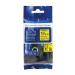 Compatible Brother TZFX641 18mm Flexi Tape Black On Yellow Tape