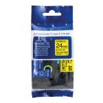 Compatible Brother TZFX651 24mm Flexi Tape Black On Yellow Tape