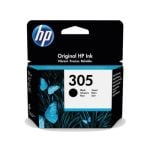 HP 305 Black Ink Cartridge (120 Pages*) 3YM61AE