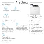 HP LaserJet Enterprise M611dn A4 Mono Laser Printer