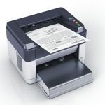 Kyocera FS-1061DN A4 Mono Laser Printer front top view