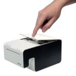 Leitz Icon Smart Wireless Label Printer touching