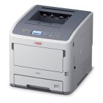 Oki B731dnw A4 Mono LED Printer left view