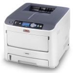 Oki C610dn A4 Colour Printer left view