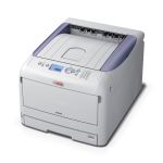 Oki C822n A3 Colour LED Printer left side