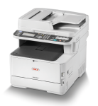 Oki MC363dn A4 Colour LED Multifunction Printer left view