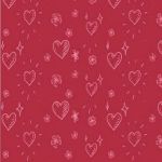 Compatible Brother TZe-MPVB35 12mm White on Pink Heart/Red Background Tape (4 Meters)