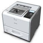 Ricoh SP4510DN A4 Mono Laser Printer left view