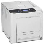 Ricoh SPC320DN A4 Colour Laser Printer left view