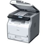 Ricoh SP3600 SF A4 Mono Laser Multifunction Printer left view top open