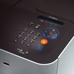 Samsung CLP-680DW A4 Colour Laser Printer close up