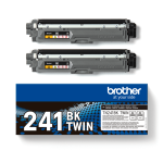 Brother TN241BK Standard Yield Black Toner Cartridge (2 x 2,500 pages*) Twin Pack
