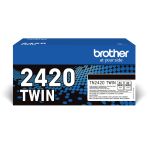 Brother TN2420 High Capacity Black Toner Cartridge (2 x 3,000 Pages*) Twin Pack - TN2420TWIN