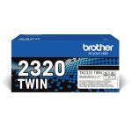 Brother TN2320 Black Toner Cartridge (2 x 2,600 Pages*) Twin Pack TN2320TWIN
