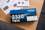 Brother TN2320 Black Toner Cartridge (2 x 2,600 Pages*) Twin Pack TN2320TWIN