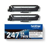 Brother TN247BK Black Toner Cartidge (2 x 3,000 Pages*) Twin Pack