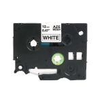 Compatible Brother TZ231 12mm x 8m Black On White Tape
