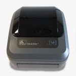 Zebra GK420D Thermal Printer (with dispenser & peeler) front view