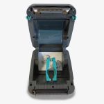Zebra GK420D Thermal Printer (with dispenser & peeler) open top