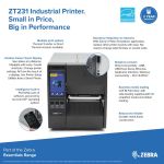Clearance item Brand New - Open Box Zebra ZT231 Thermal Transfer Label Printer (USB, USB Host, RS232, BT (BLE), Network) | Printer Base Clearance item Brand New - Open Box Zebra ZT231 Thermal Transfer Label Printer (USB, USB Host, RS232, BT (BLE), Network) | Printer Base
