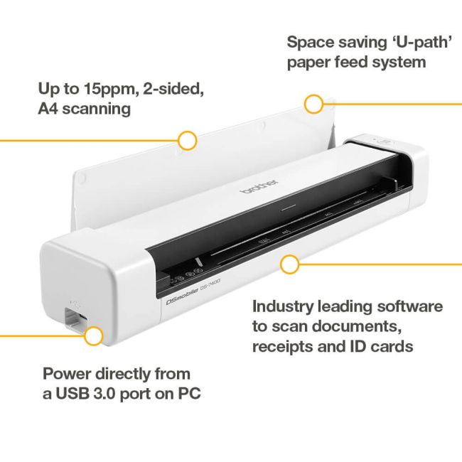 Brother DS740D A4 Mobile Scanner DS740DTJ1 Printer Base