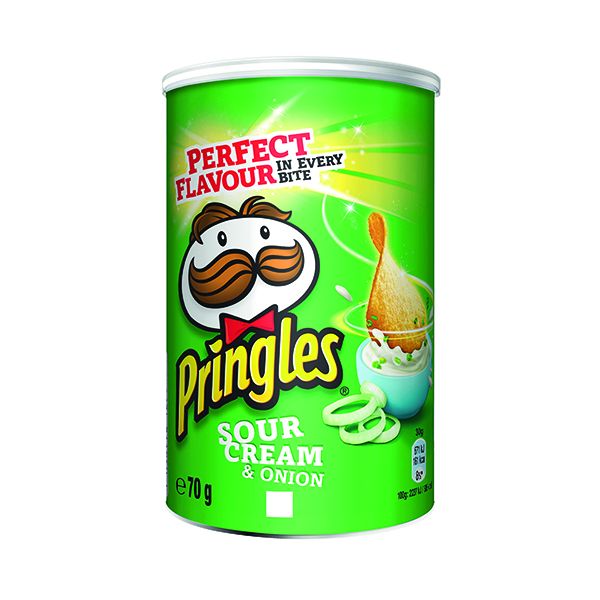 Pringles Sour Cream and Onion 70g (Pack of 12) FOPRI170 Printer Base