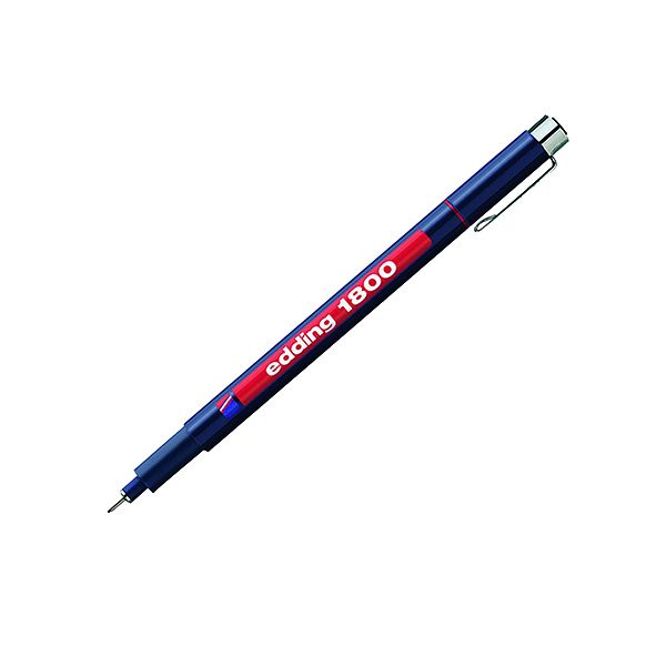 Edding 1800 Profipen Technical Pen Ultra Fine Black (Pack of 10)  1800-0.1-001