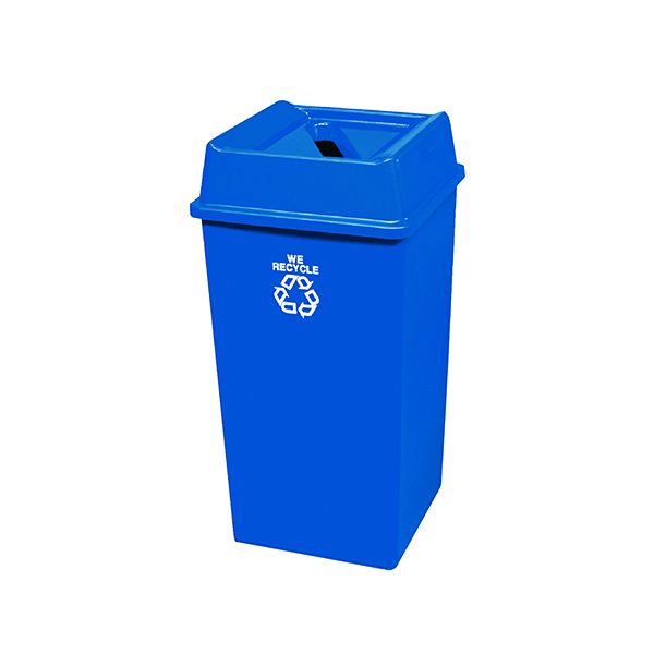 Paper Recycling Bin Base 132.5L Blue 324161 (Lid not included Pack
