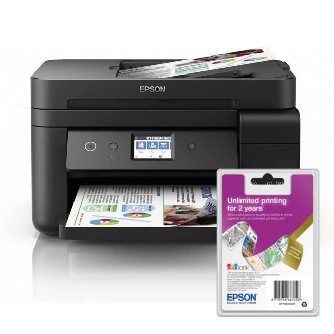 Epson EcoTank ET4750 A4 Colour Multifunction Inkjet Printer (2 Year