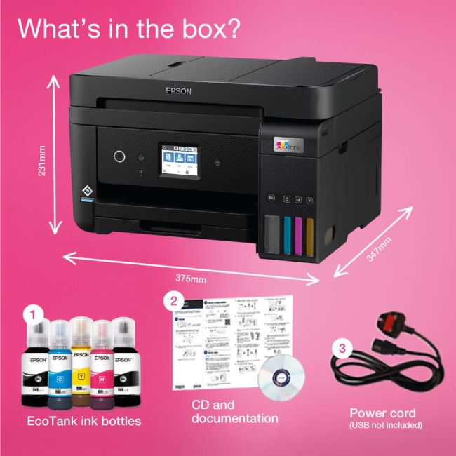Epson EcoTank ET4850 A4 Colour Multifunction Inkjet Printer