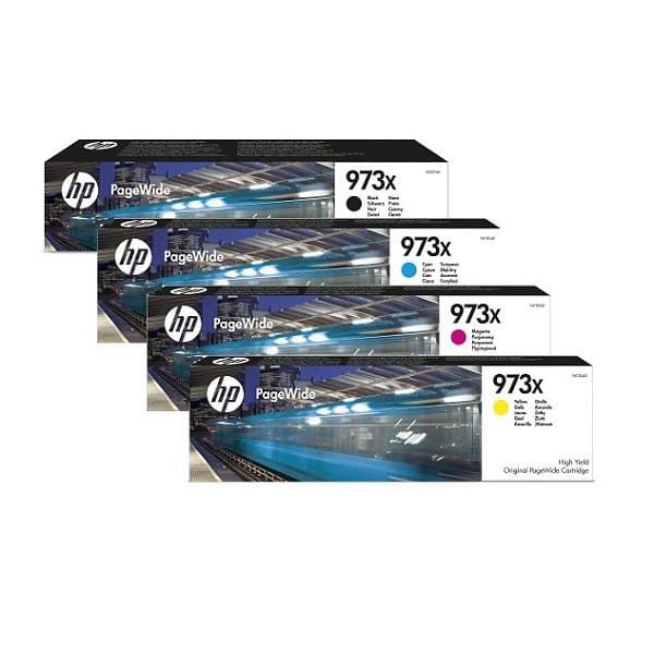 HP 973X CMYK High Yield Toner Cartridge 