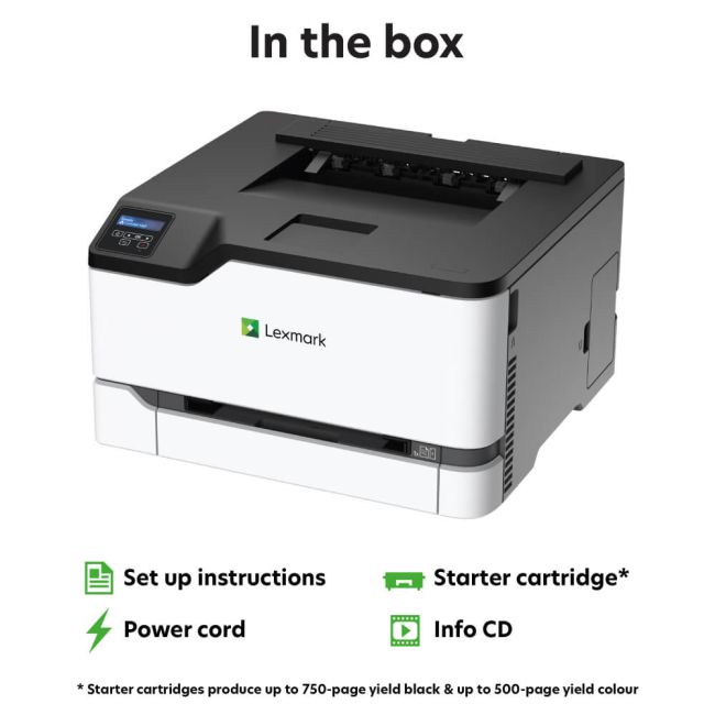 Lexmark C3224dw A4 Colour Laser Printer 40N9103 Printer Base
