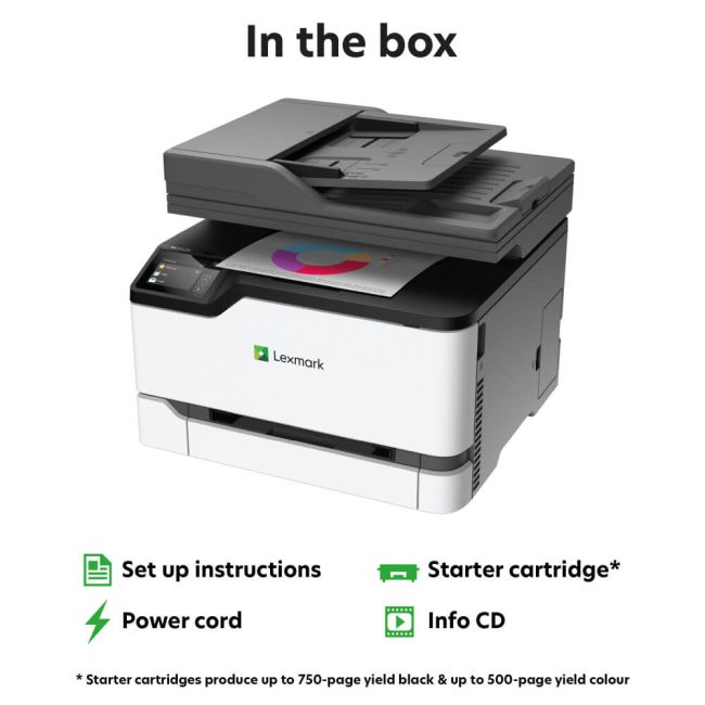 Lexmark MC3224i A4 Colour Multifunction Laser Printer 40N9143 Printer