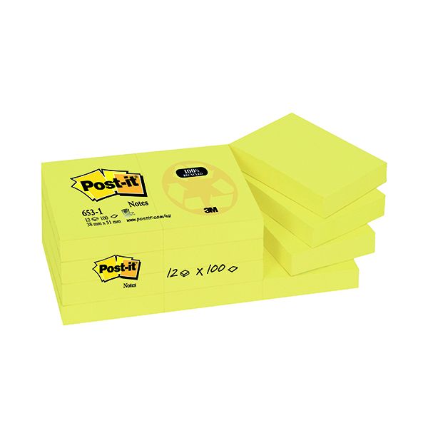 Post-it Super Sticky Meeting 200x149mm Neon Asrtd Pack Of 4 6845-SSP