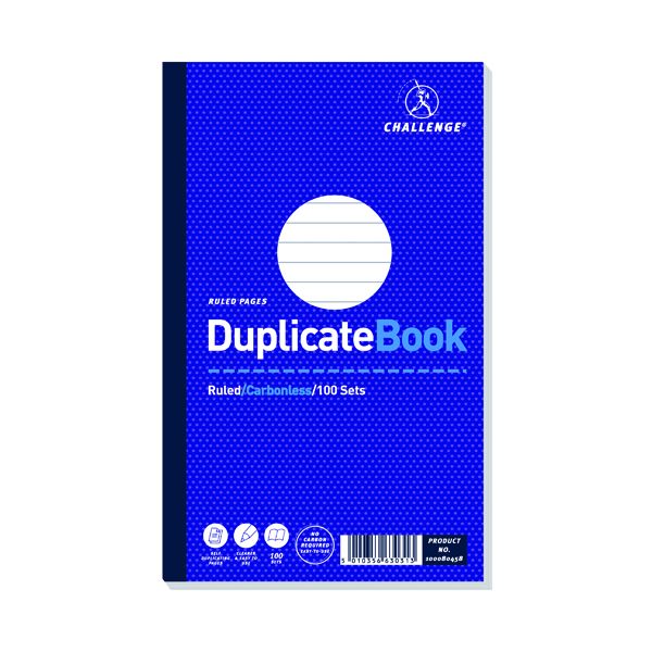Challenge Carbonless Duplicate Book 100 Sets 210x130mm (5 Pack