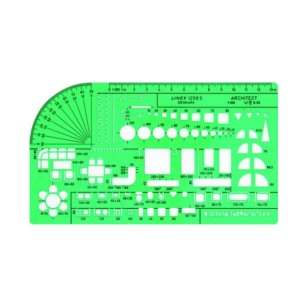 Linex-1258S Universal Architect Template 100414314 | Printer Base
