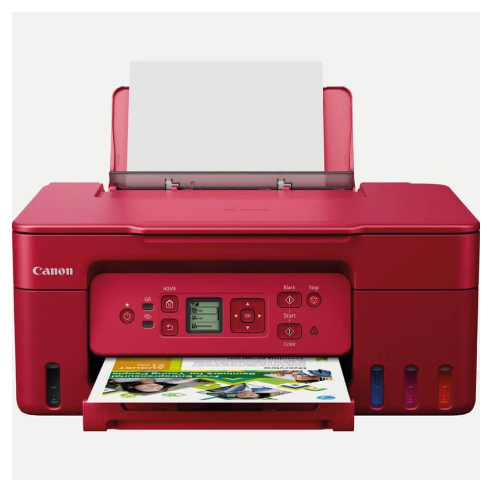 Canon PIXMA G3572 A4 Colour Multifunction Inkjet Printer (Red