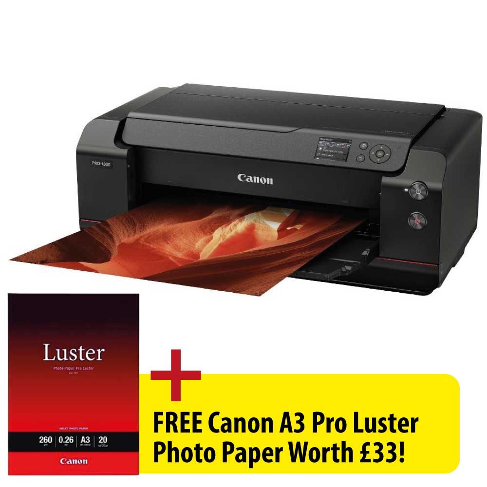 Canon imagePROGRAF Pro-1000 A2 Photo Inkjet Printer 0608C008 | Printer Base