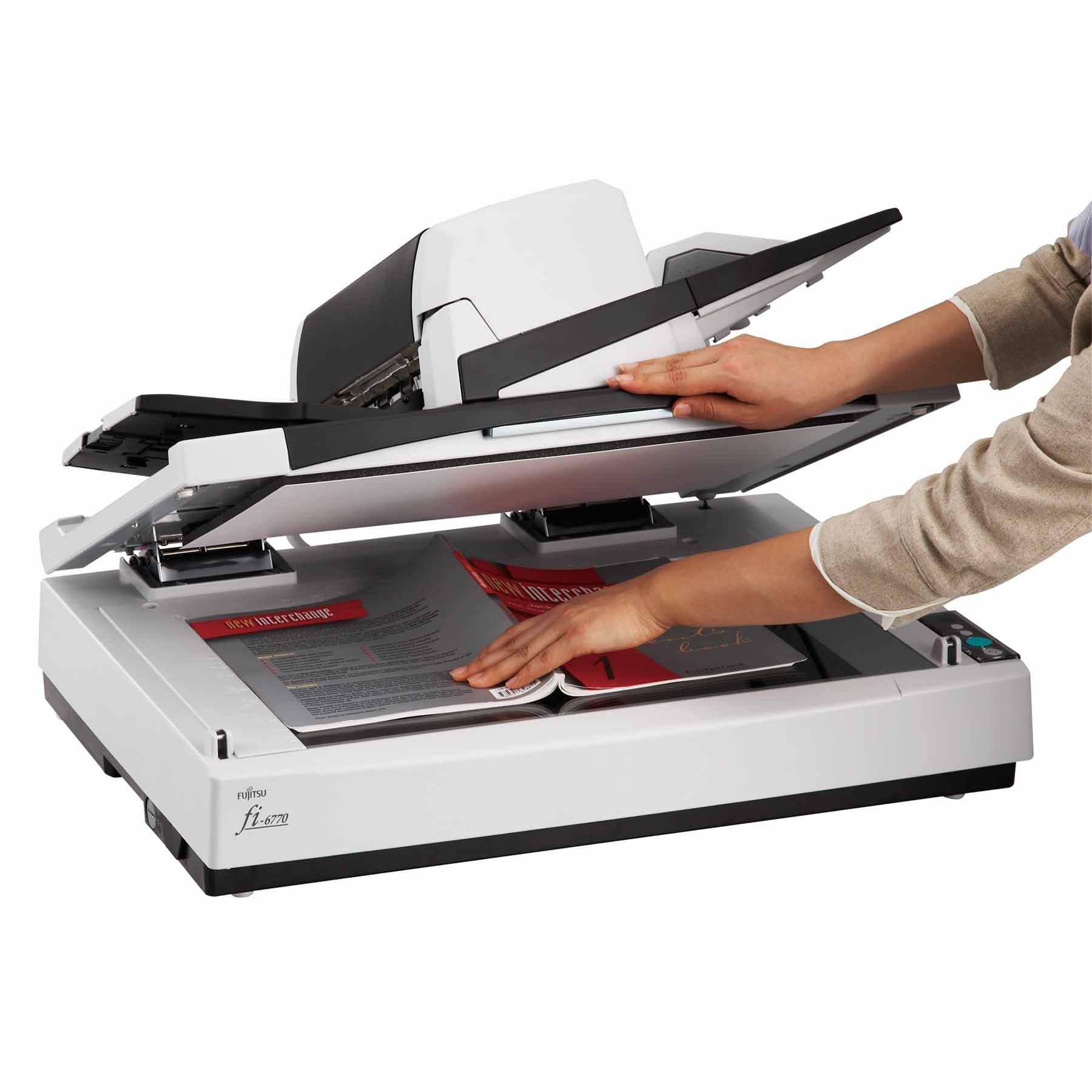 Fujitsu fi6770 A3 Document Scanner PA03576B161 Printer Base