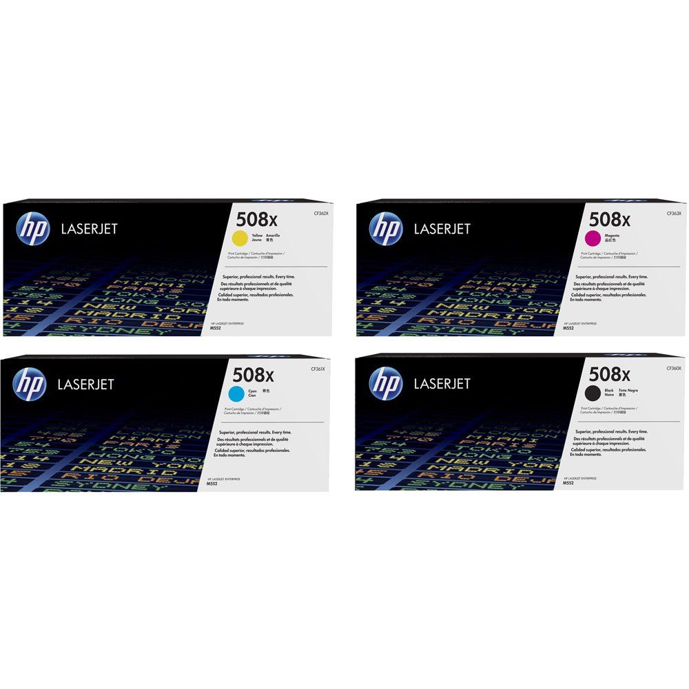 HP 508X CMYK High Yield Toner Cartridge Multipack Save 10