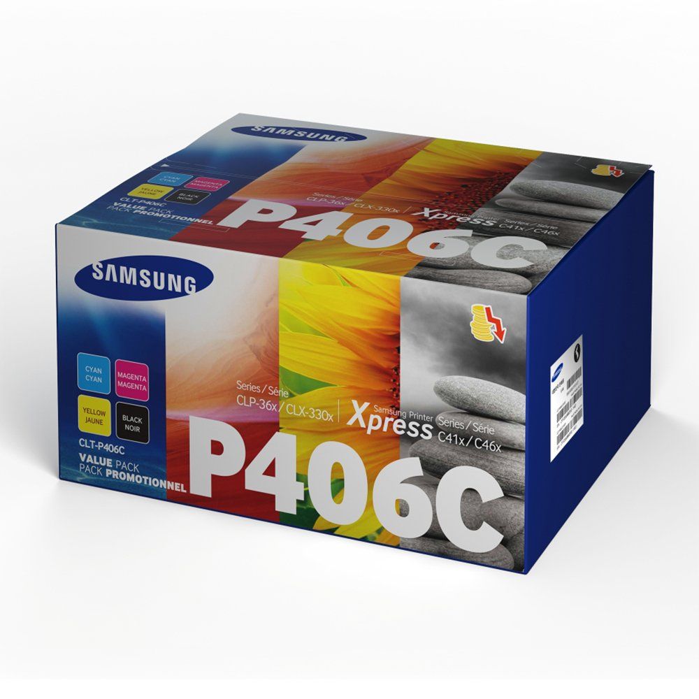 Hofte tøve En begivenhed Samsung P404C CMYK Toner Cartridge Multipack CLT-P404C/ELS | Printer Base