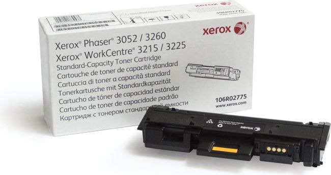 Xerox 106R02775 Black Toner Cartridge (1,500 pages*)