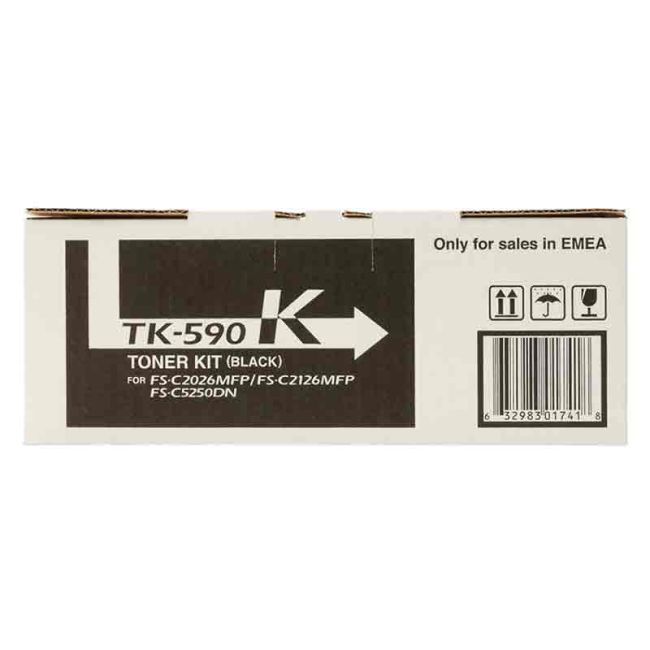 Kyocera TK-590K Black Toner Cartridge (7,000 pages*) 1T02KV0NL0