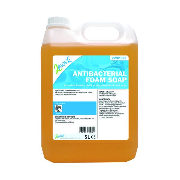 2Work Antibacterial Foam Soap 5L image
