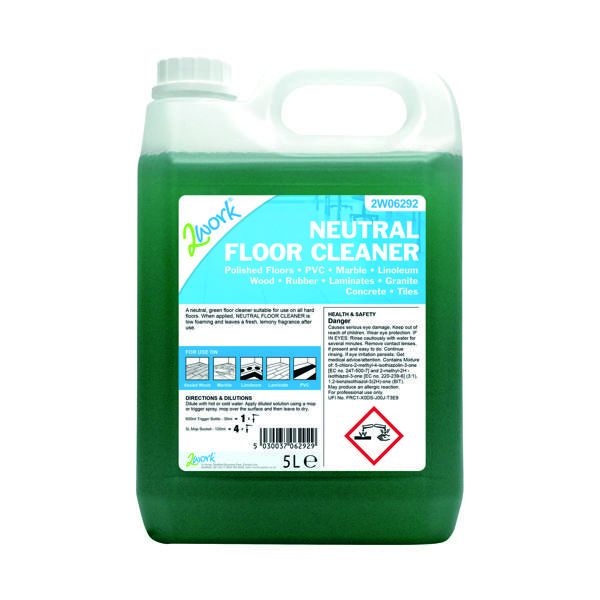 2Work Neutral Floor Cleaner 5Ltr image