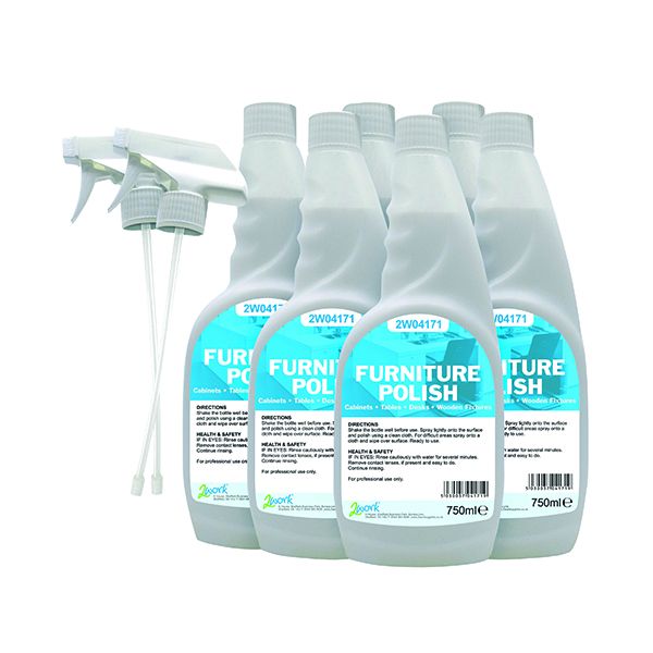 2Work Furniture Polish 750ml Pk6 image