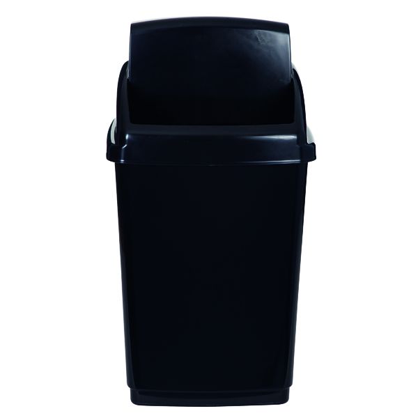 2Work Swing Top Bin 50 Litre Black image